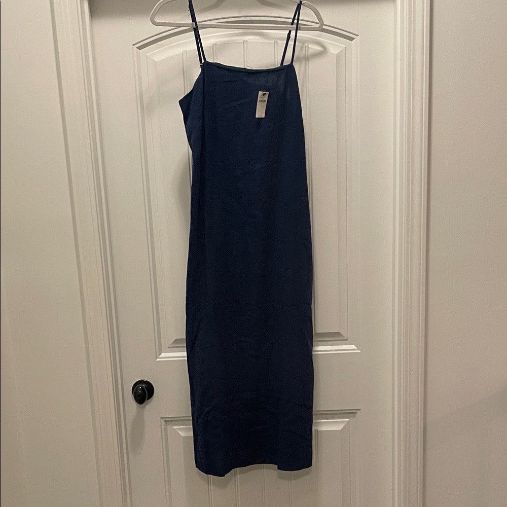 NWT Banana Republic Elegant Navy Midi Dress